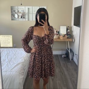 baby doll floral fall dress